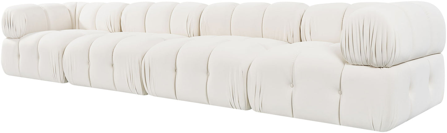 Orin - Fabric Velvet 4 Piece Modular Sofa