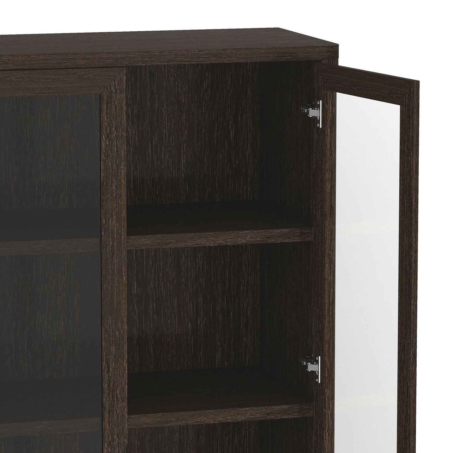 Manhattan Rivington - Bookcase Cabinet With Glass Doors