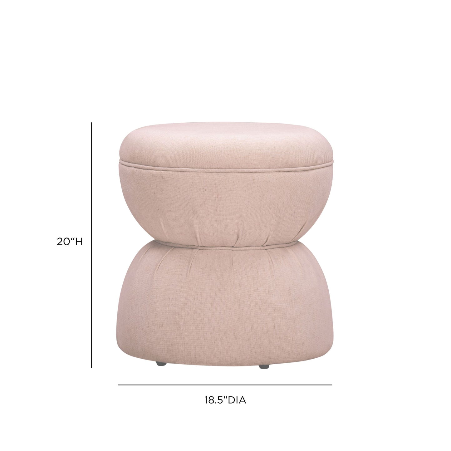 Tomlin - Gaming Ruched Ottoman
