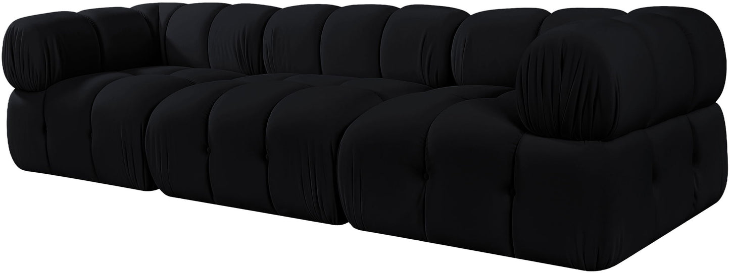 Orin - Velvet Performance Fabric Upholstered 3 Piece Modular Sofa