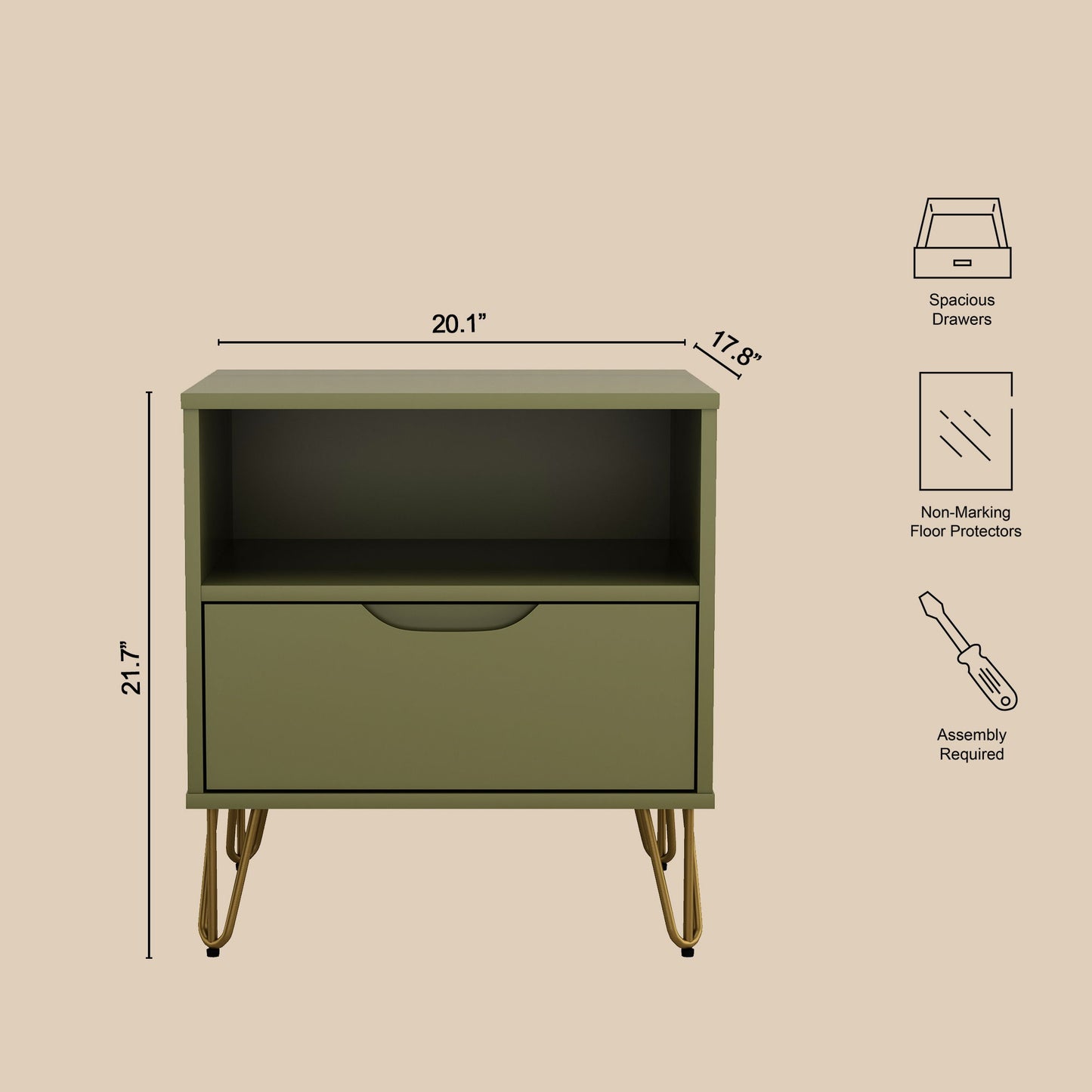 Manhattan Avira - Nightstand