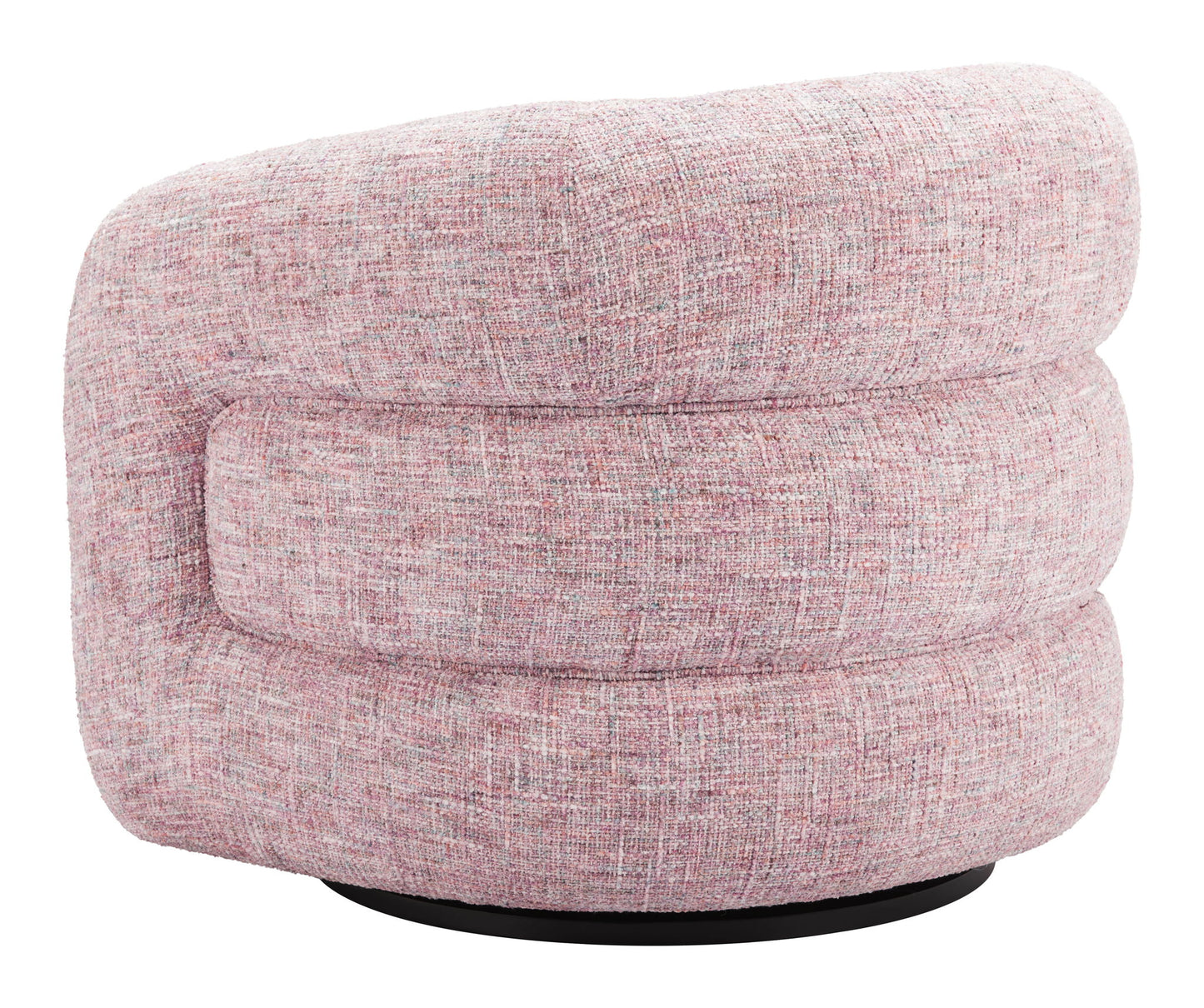 Refine - Swivel Chair - Pink Tweed