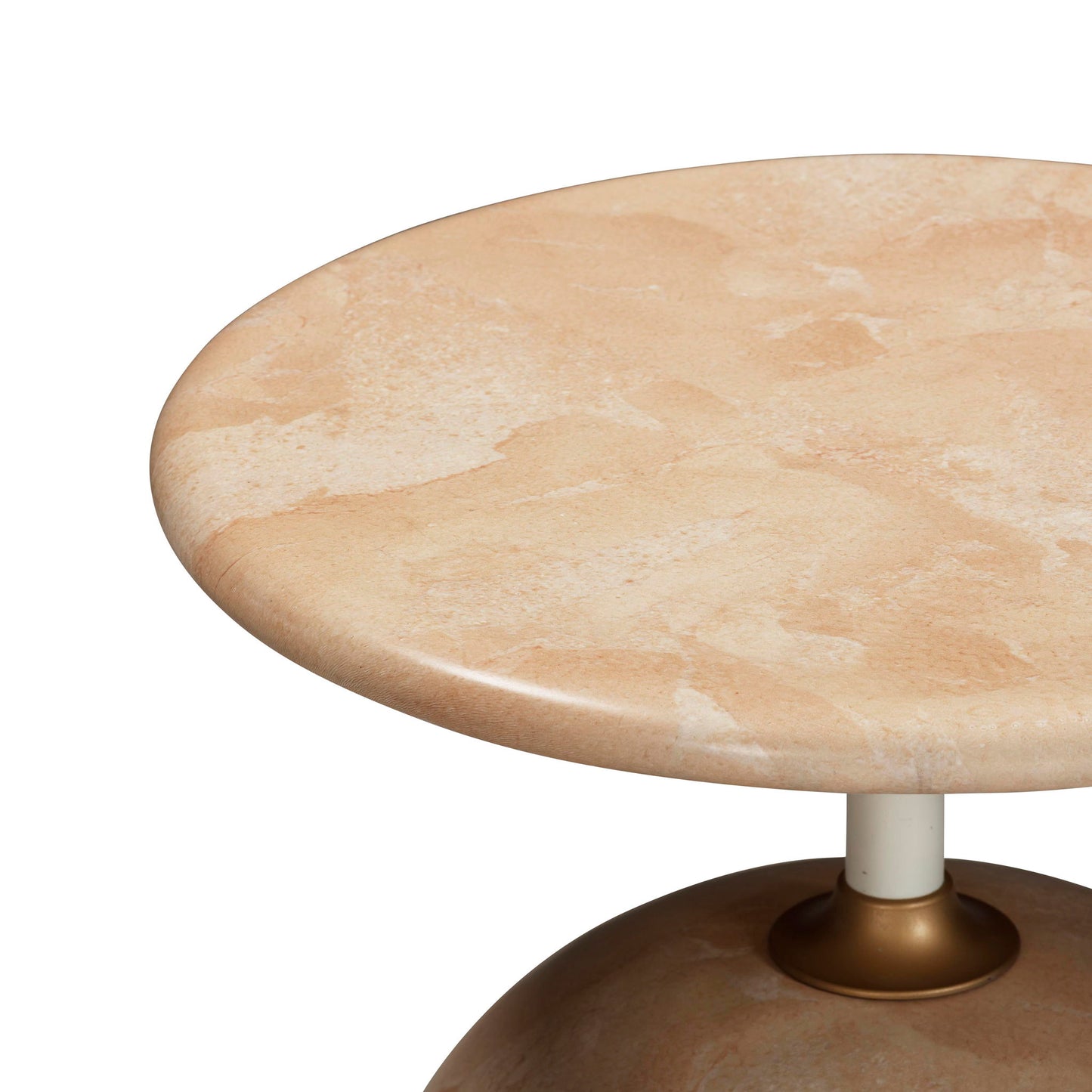Mire - Faux Marble Side Table - Rose