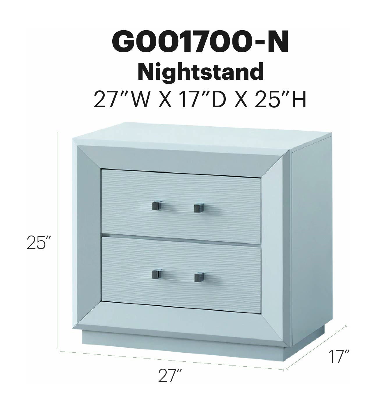 Mars - Nightstand - White