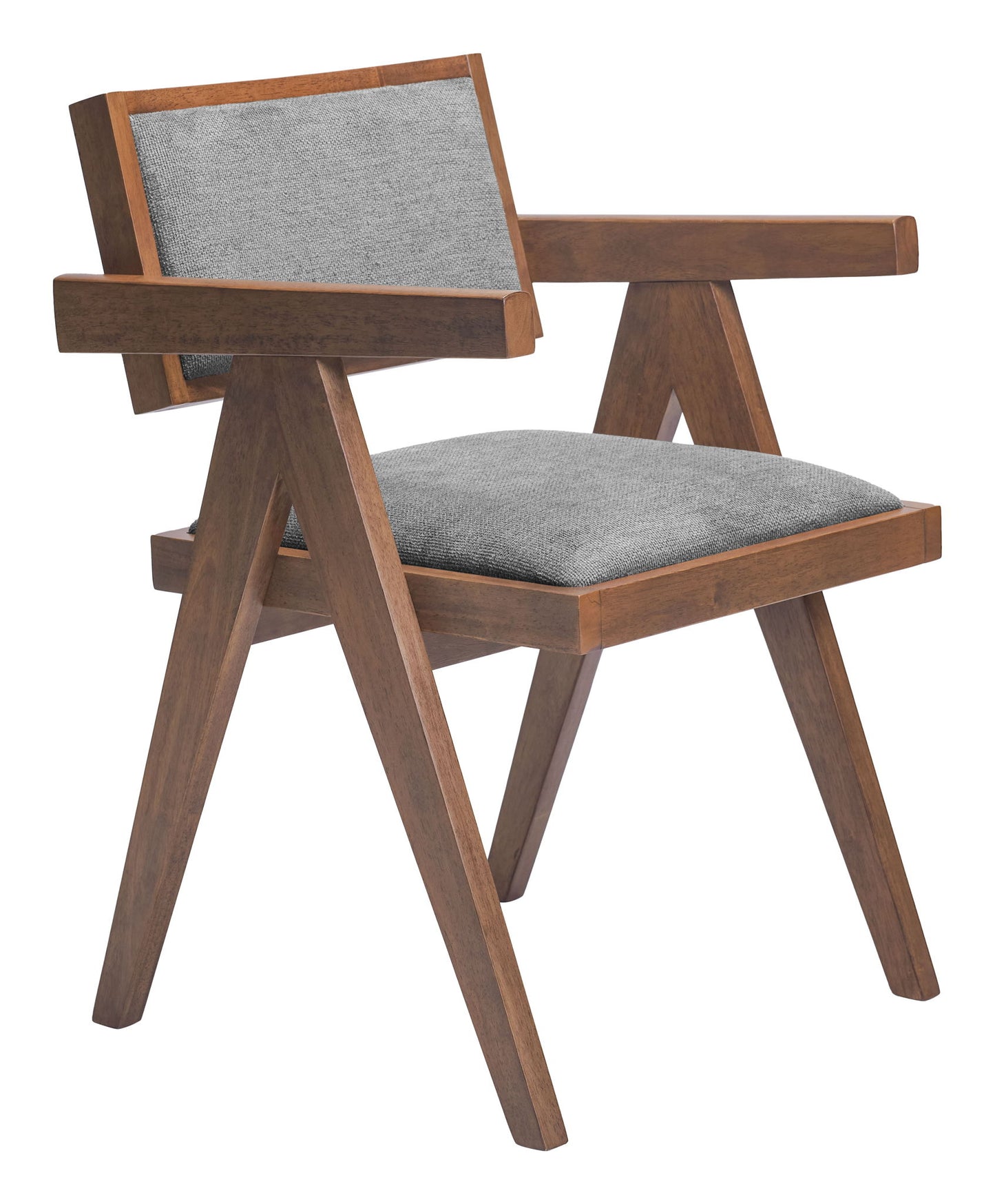 Delhi - Dining Chair (Set of 2) - Gray / Walnut