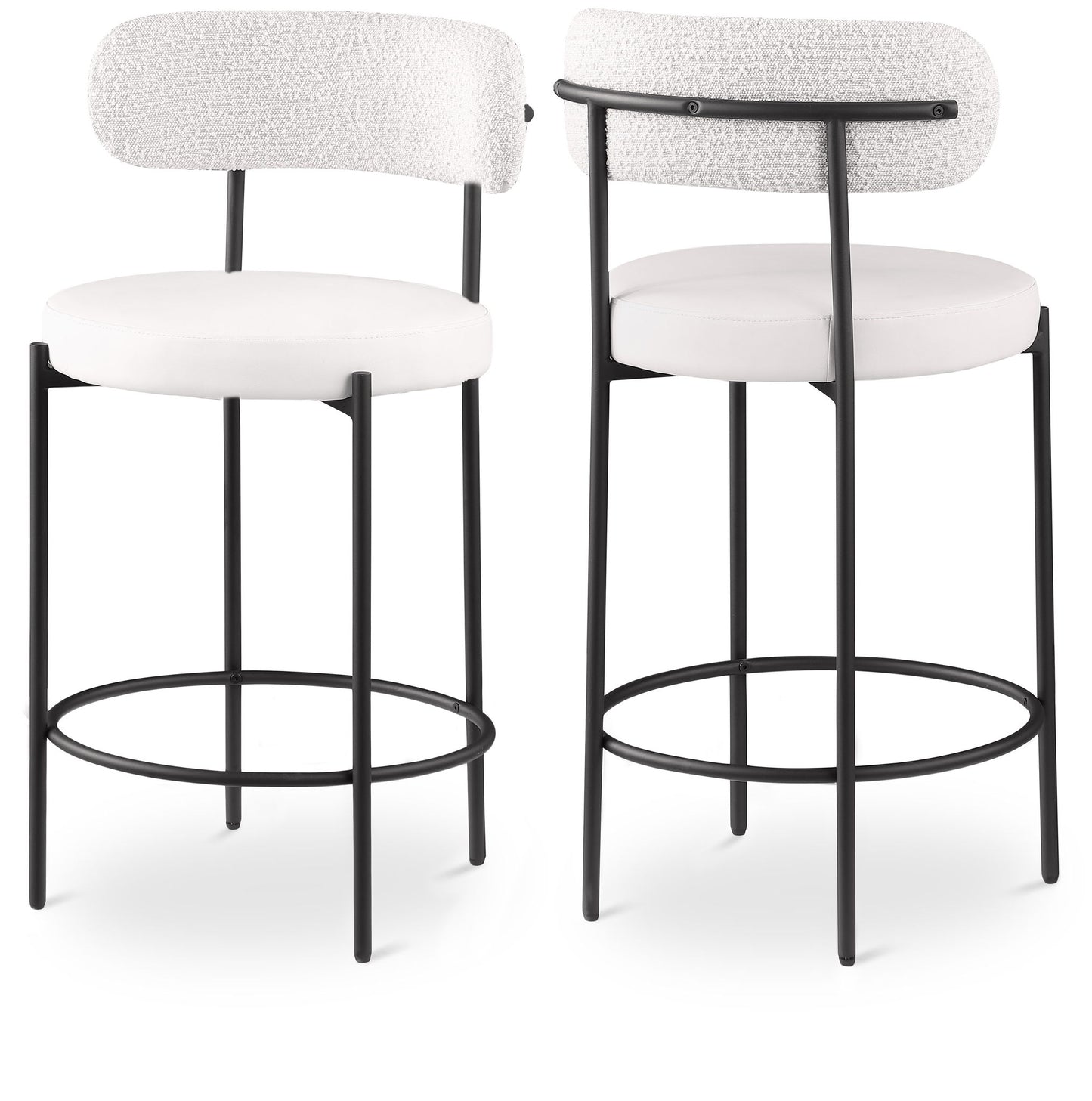 Beacon - Faux Leather Stool (Set of 2)