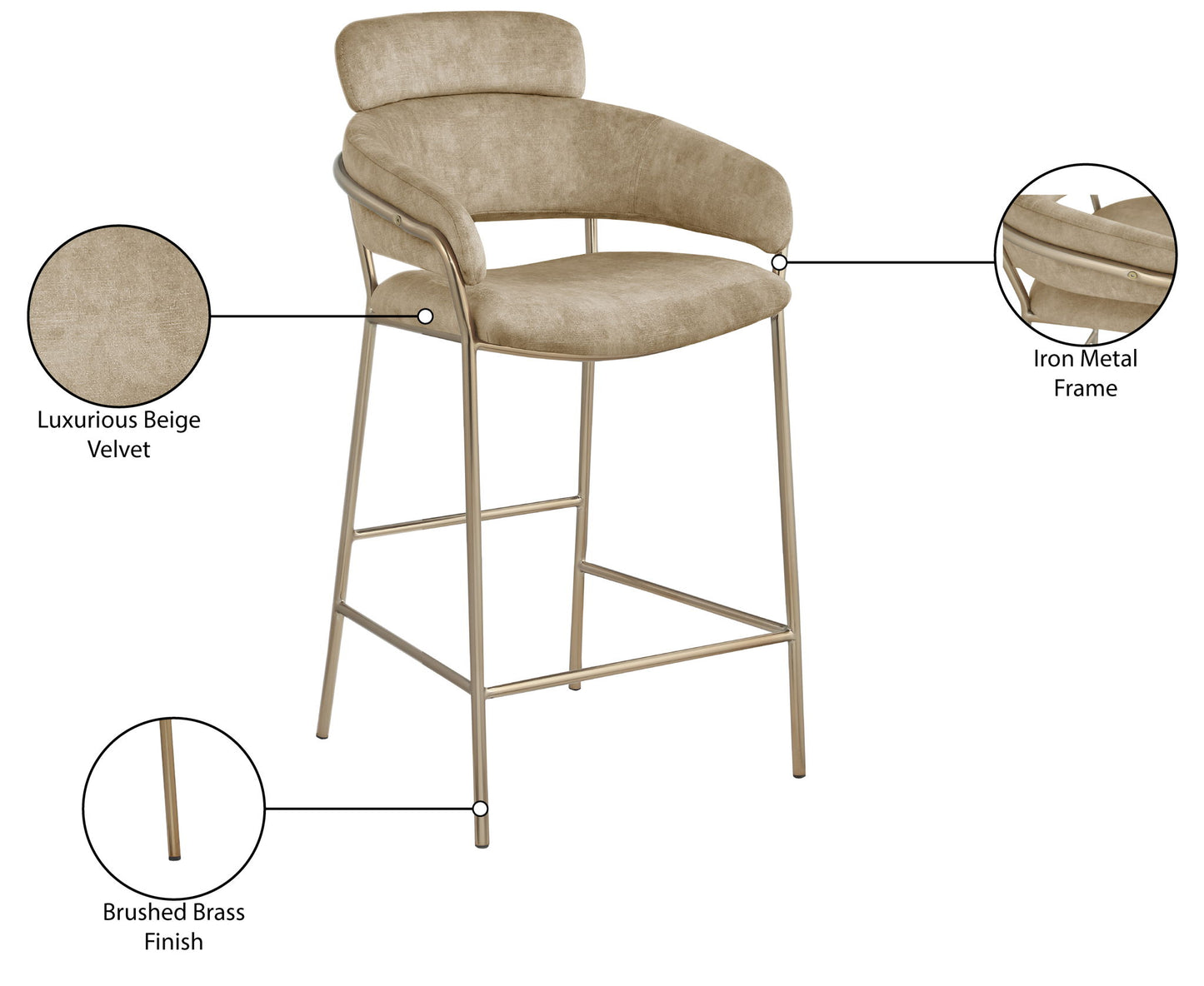 Yara - Counter Stool