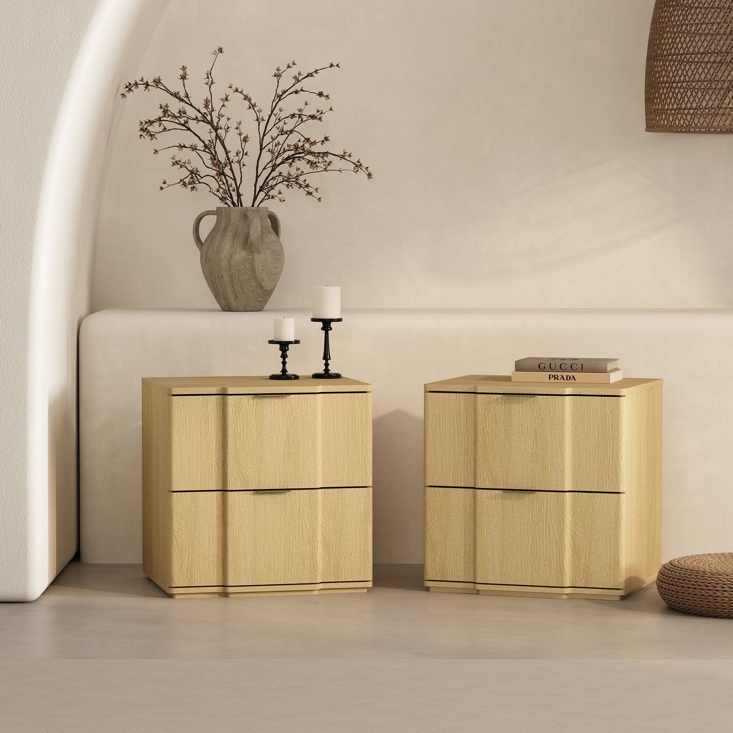 Manhattan Clive - 2-Drawer Accent Nightstand
