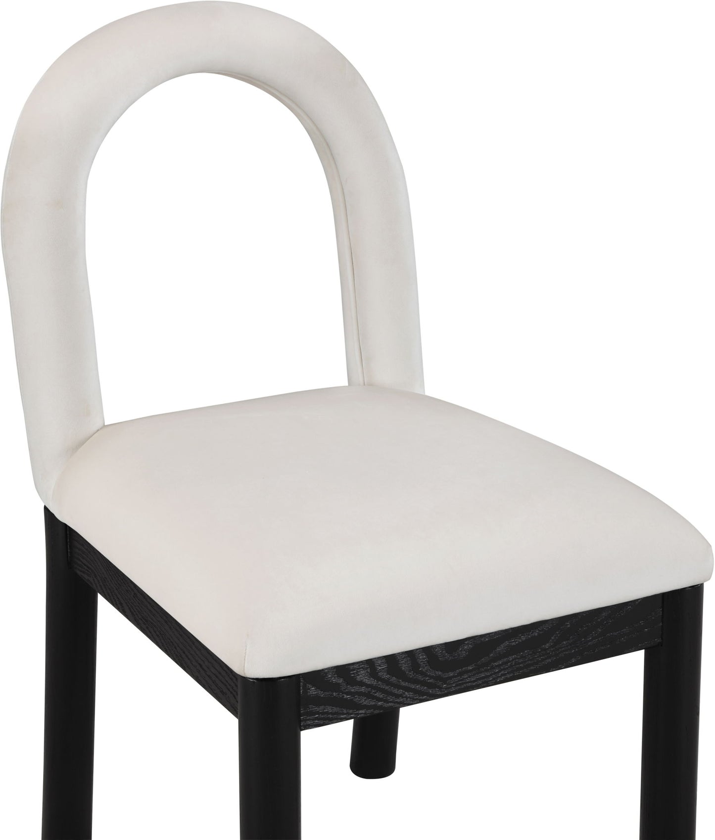Conrad - Velvet Dining Chair With Black Legs