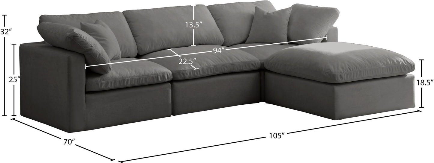 Plush - 4 Piece Modular Sectional