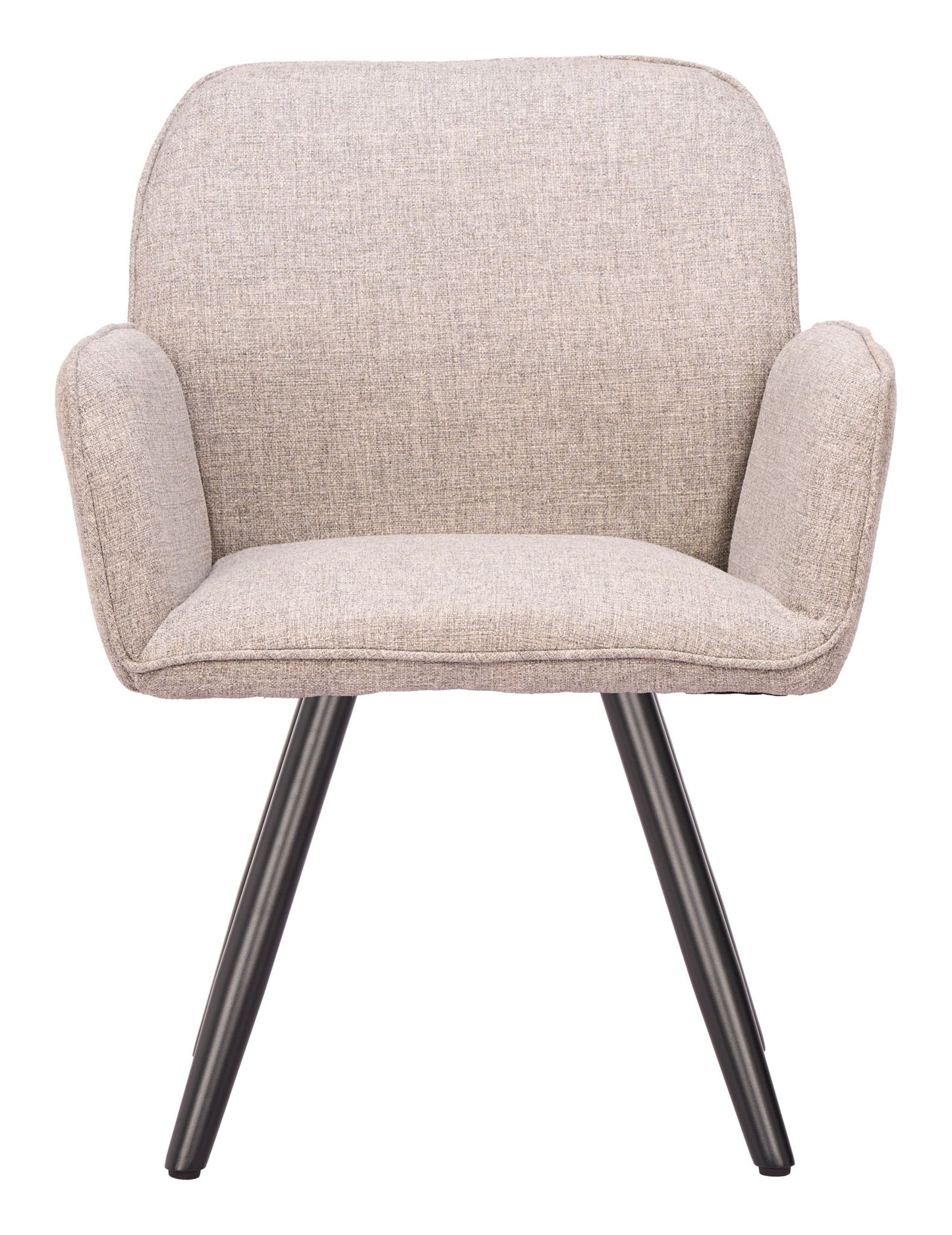 Sieve - Swivel Dining Chair (Set of 2) - Beige / Black