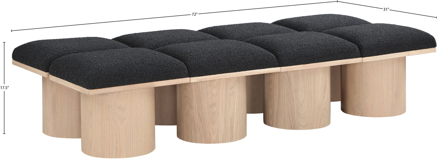 Pavilion - 8 Piece Modular Bench With Natural Base