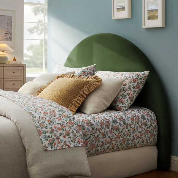 Modway Resort Performance Velvet Arched Headboard - Queen, Moss Green