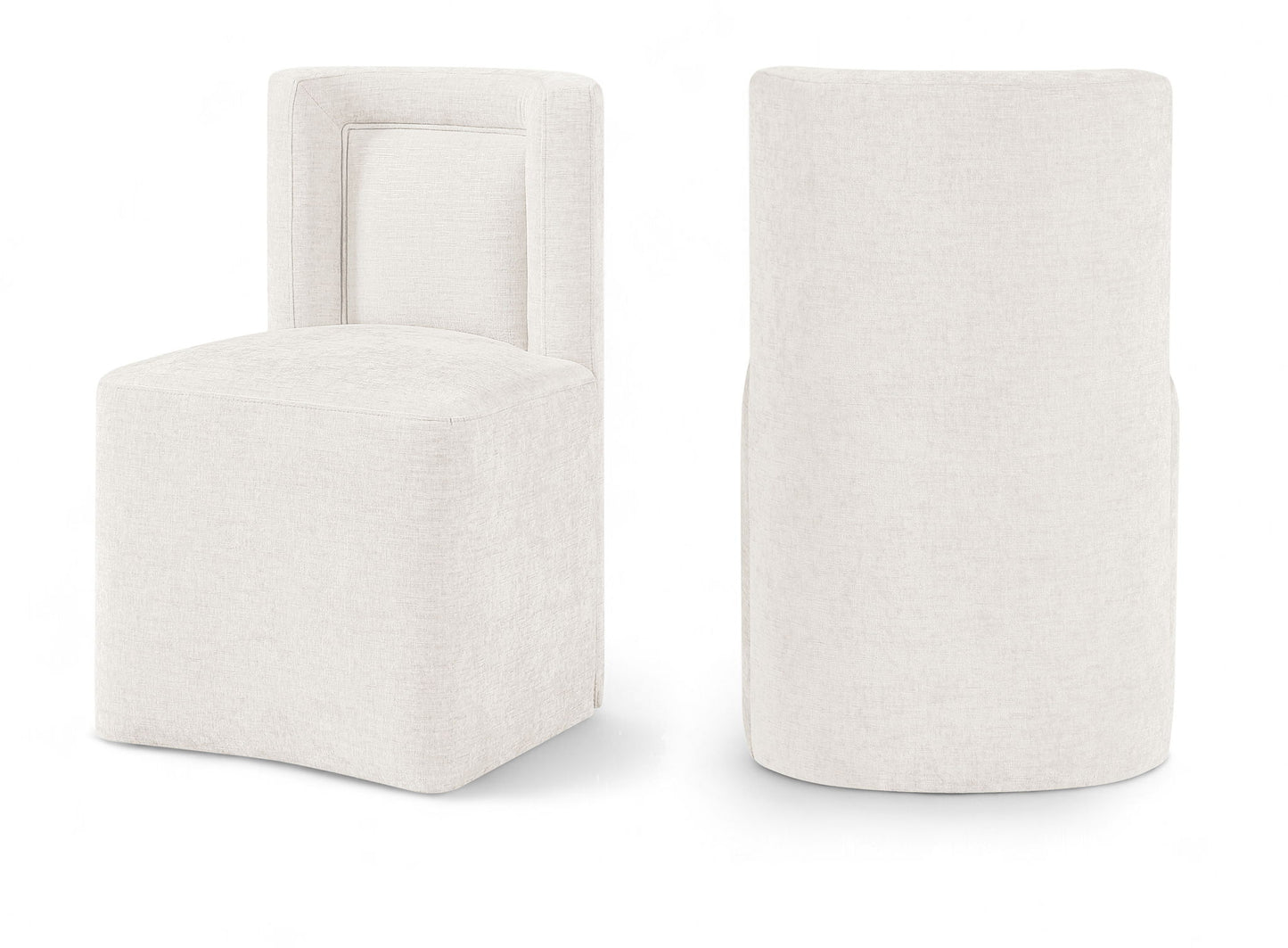 Duvina - Chenille Performance Fabric Dining Chair (Set of 2)