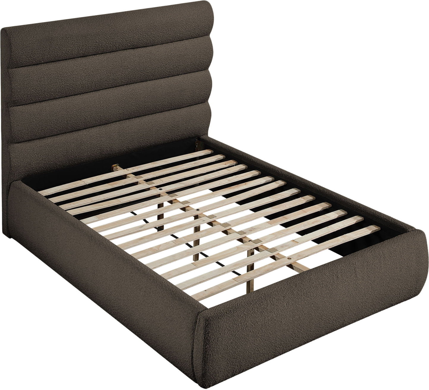 Adam - Boucle Fabric Bed With 52" Headboard