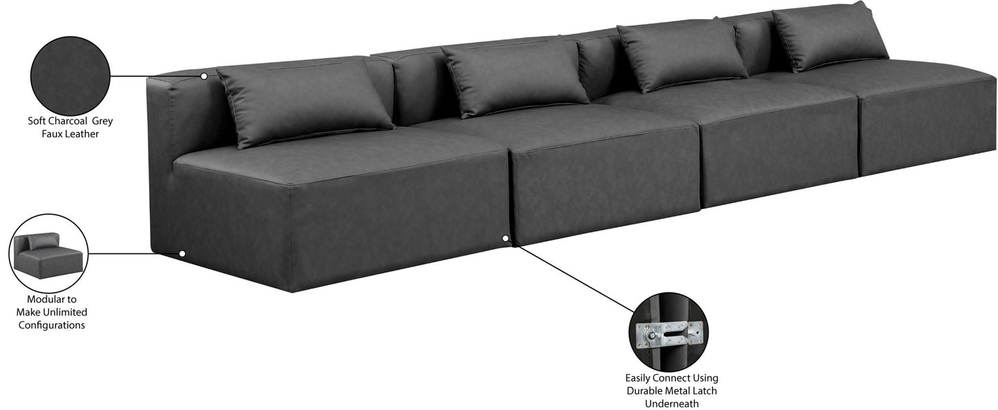 Cube - Modular 4 Seat Armless Sofa