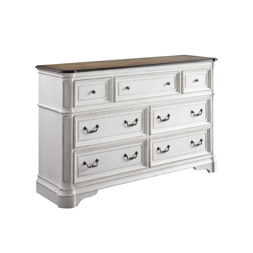 Florian - Dresser - Antique White & Oak