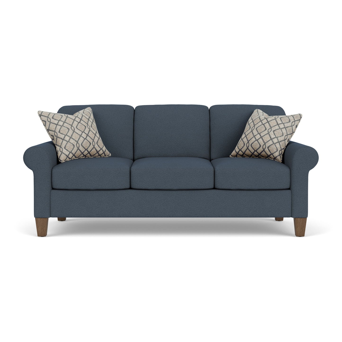 Moxy - Fabric Sofa, Curved Sock Arms