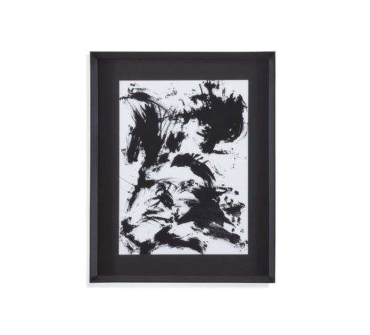 Expressive Abstract I Framed Print - Black