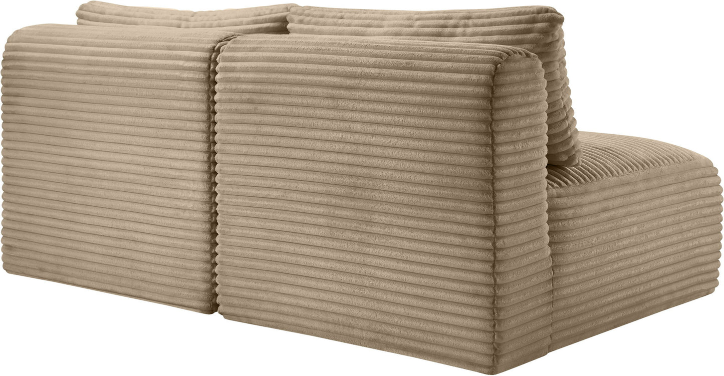 Shaggy - Fabric 2 Seat Modular Armless Sofa