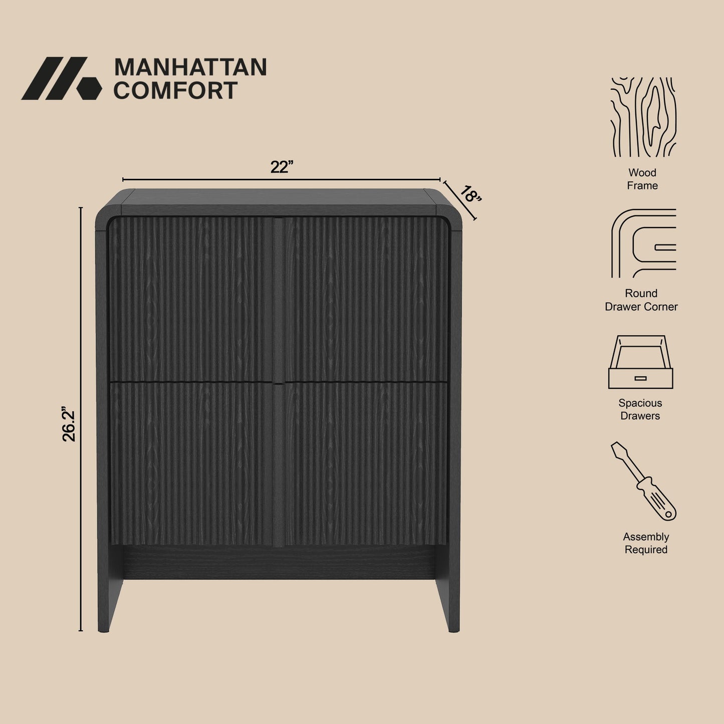 Manhattan Novara - Nightstand