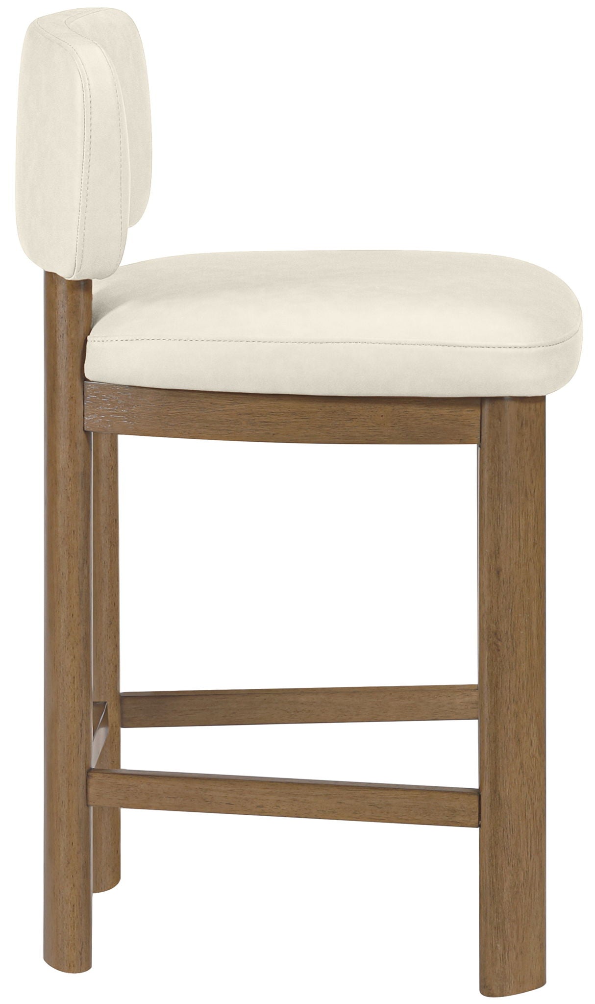 Paloma - Faux Leather Upholstered Counter Stool (Set of 2) - Brown Frame