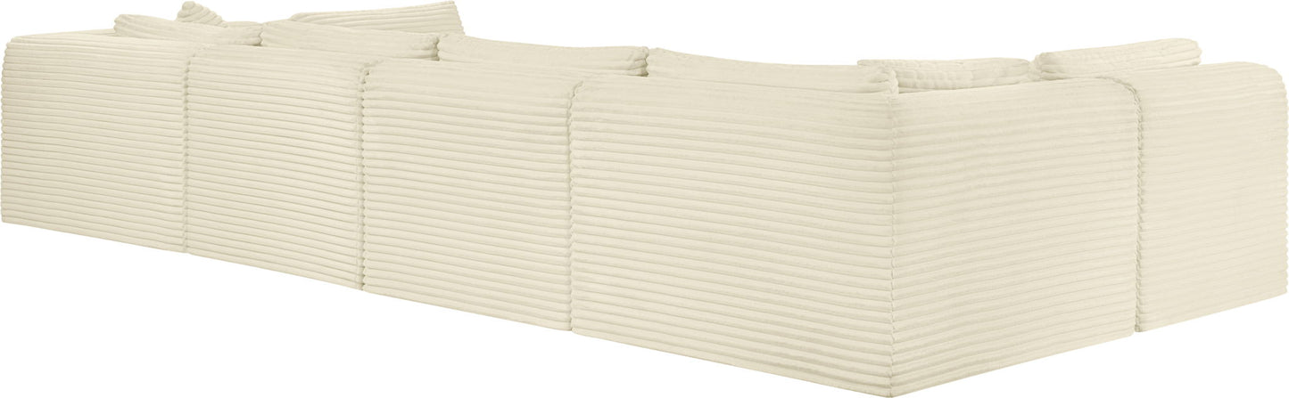 Shaggy - 6 Piece Modular U-Shaped Armless Sectional