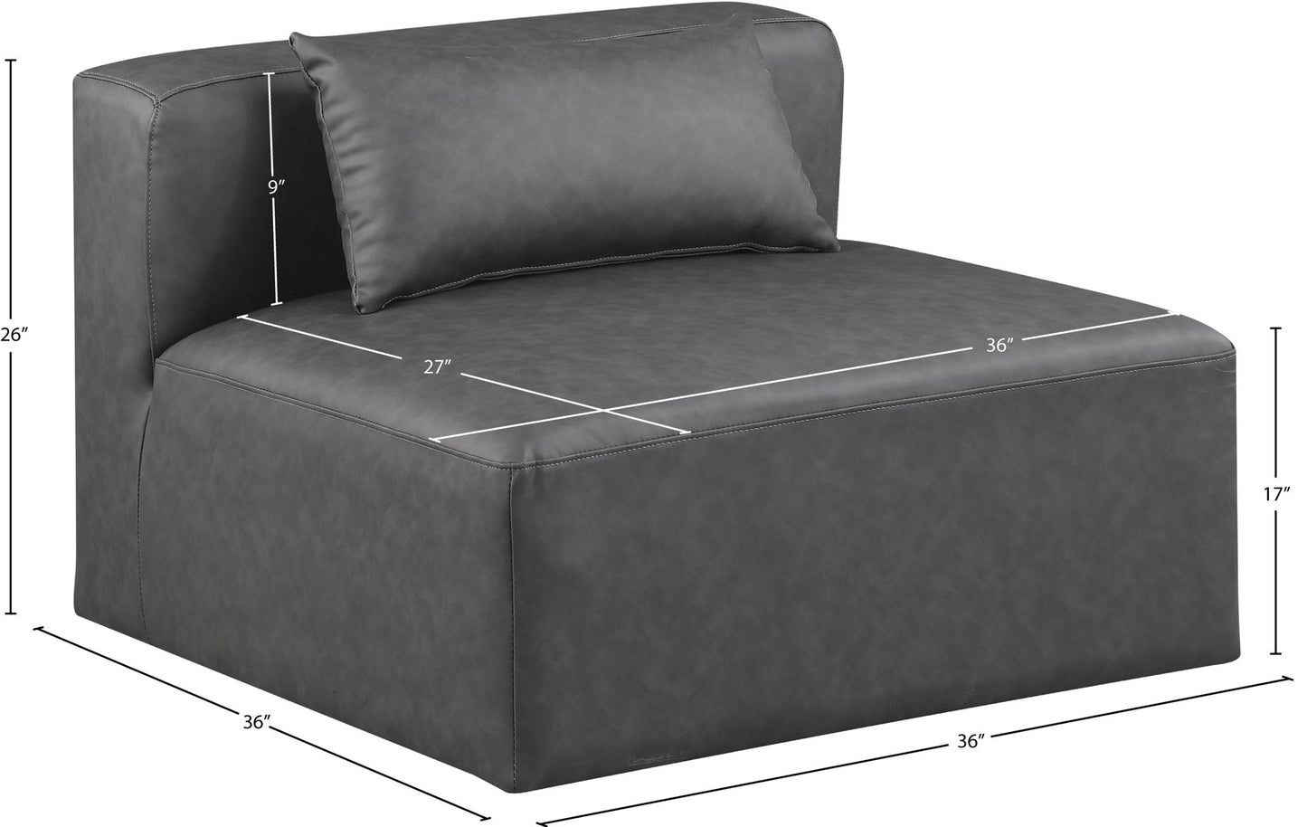 Cube - Armless Chair