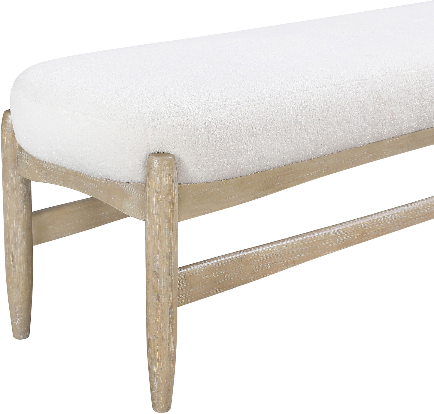 Briar - Faux Sheepskin Upholstered Bench