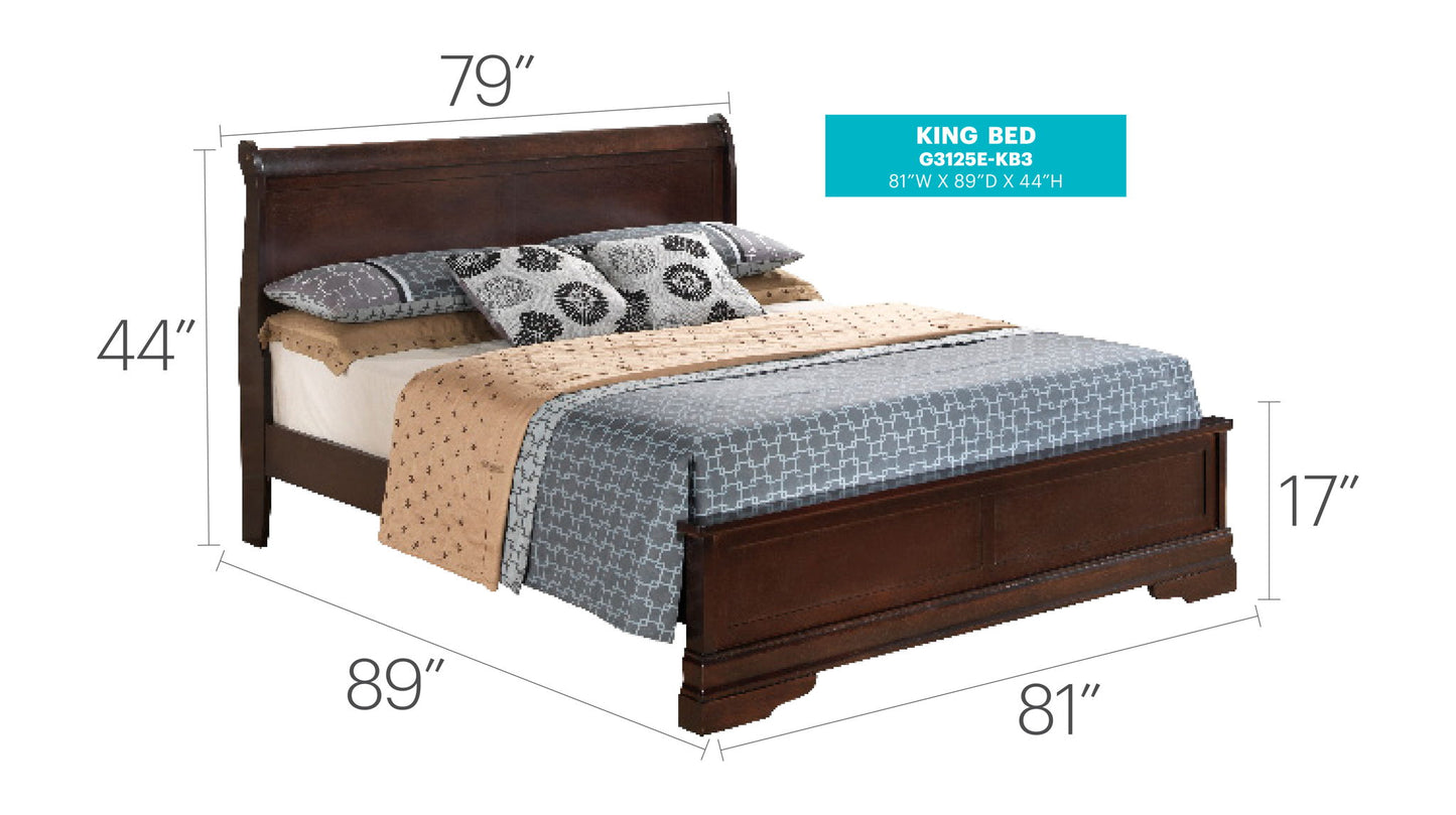 Glory Furniture - Louis Phillipe - Bed