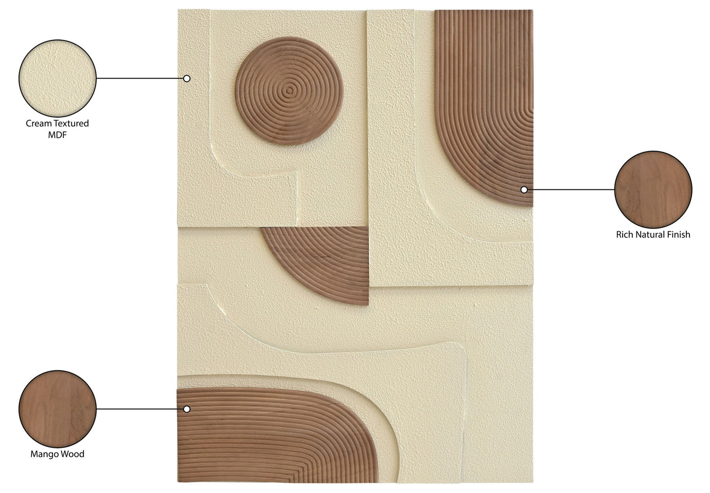 Element - Mango Wood Wall Decor