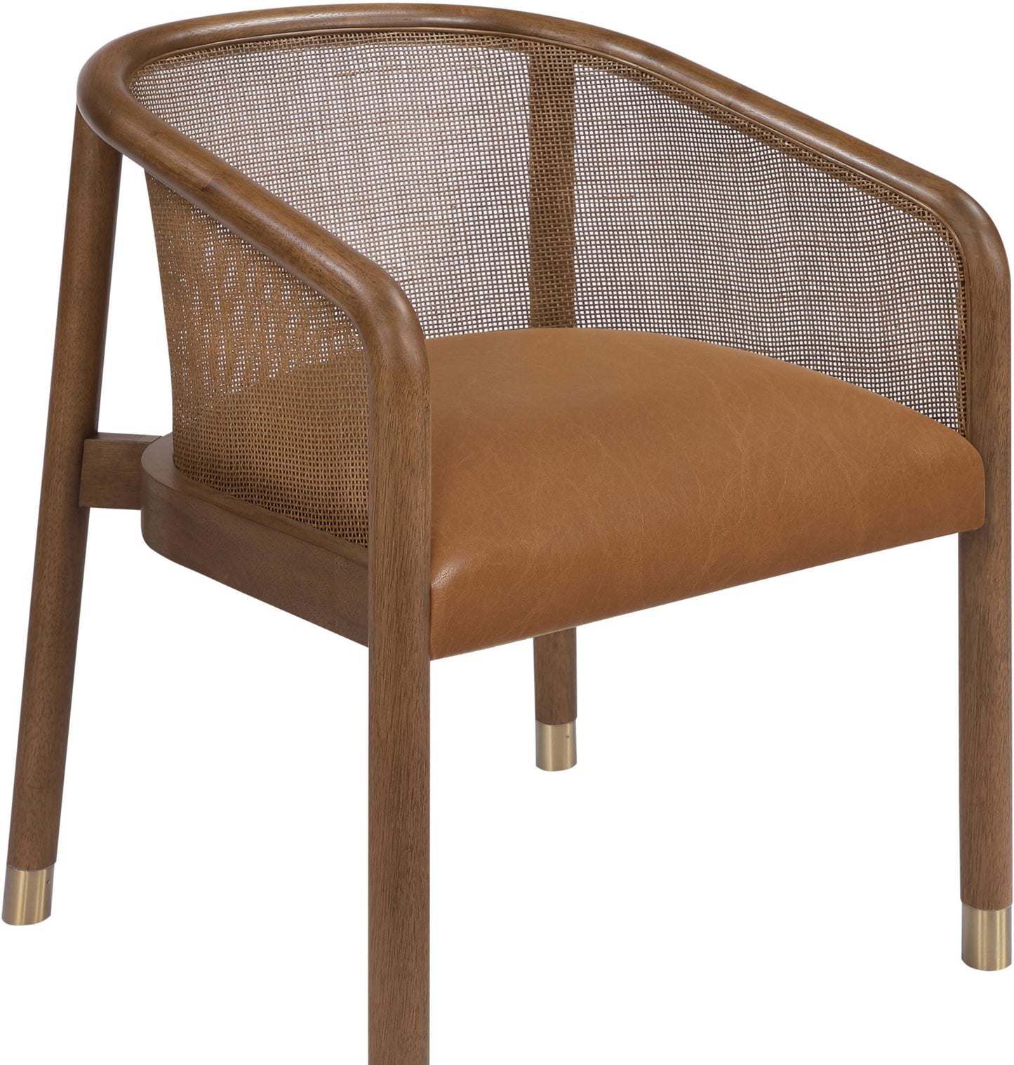 Sylvan - Vegan Leather Dining Chair (Set of 2) - Brown Frame
