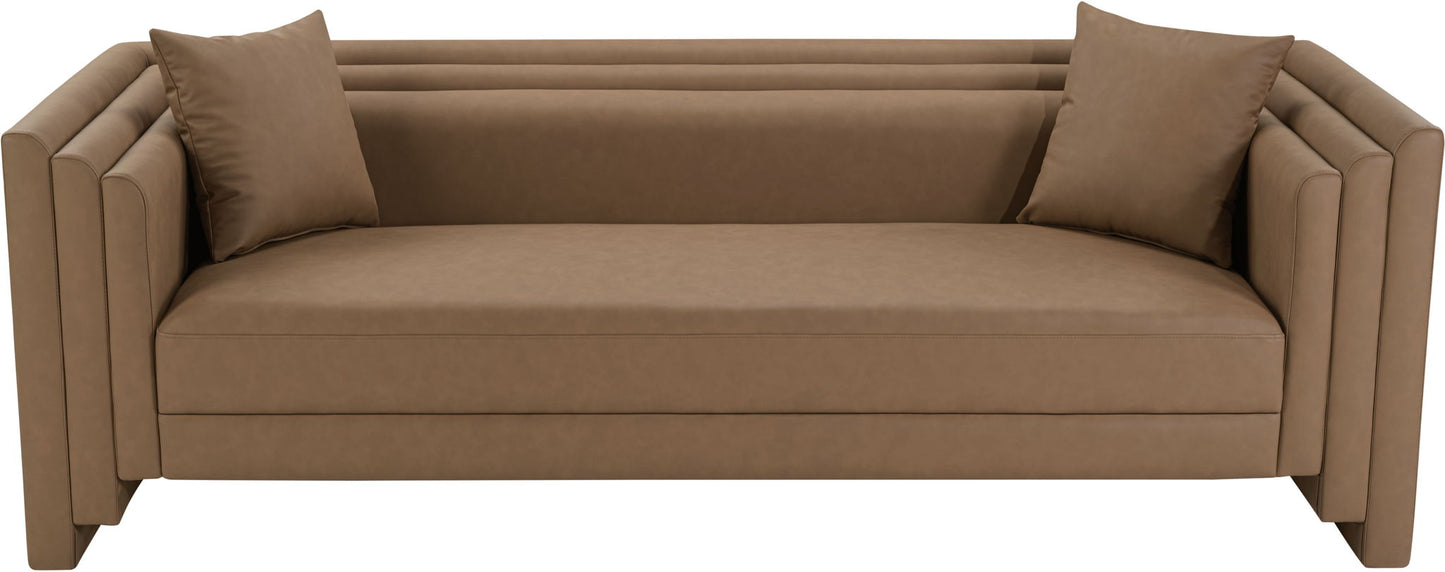 Everett - Vegan Leather Upholstered Sofa