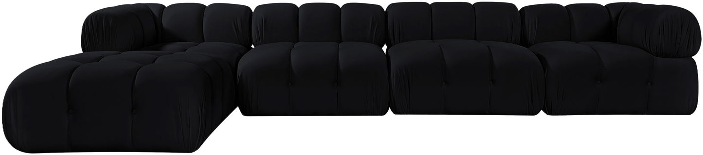 Orin - Fabric Velvet 5 Piece Modular Sectional
