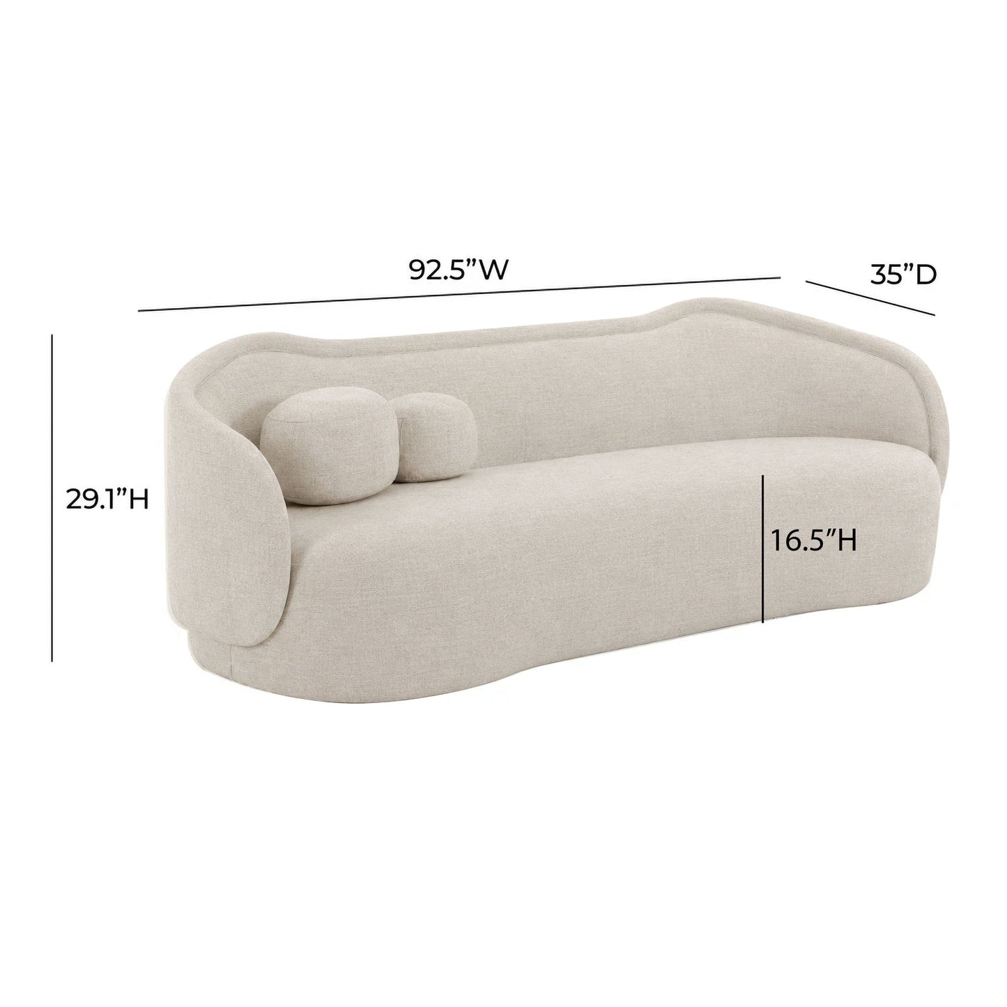 Circe - Textured Velvet Sofa