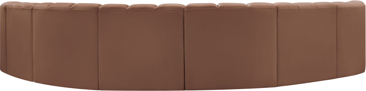 Arc - Faux Leather 8 Piece U-Shaped Modular Sofa