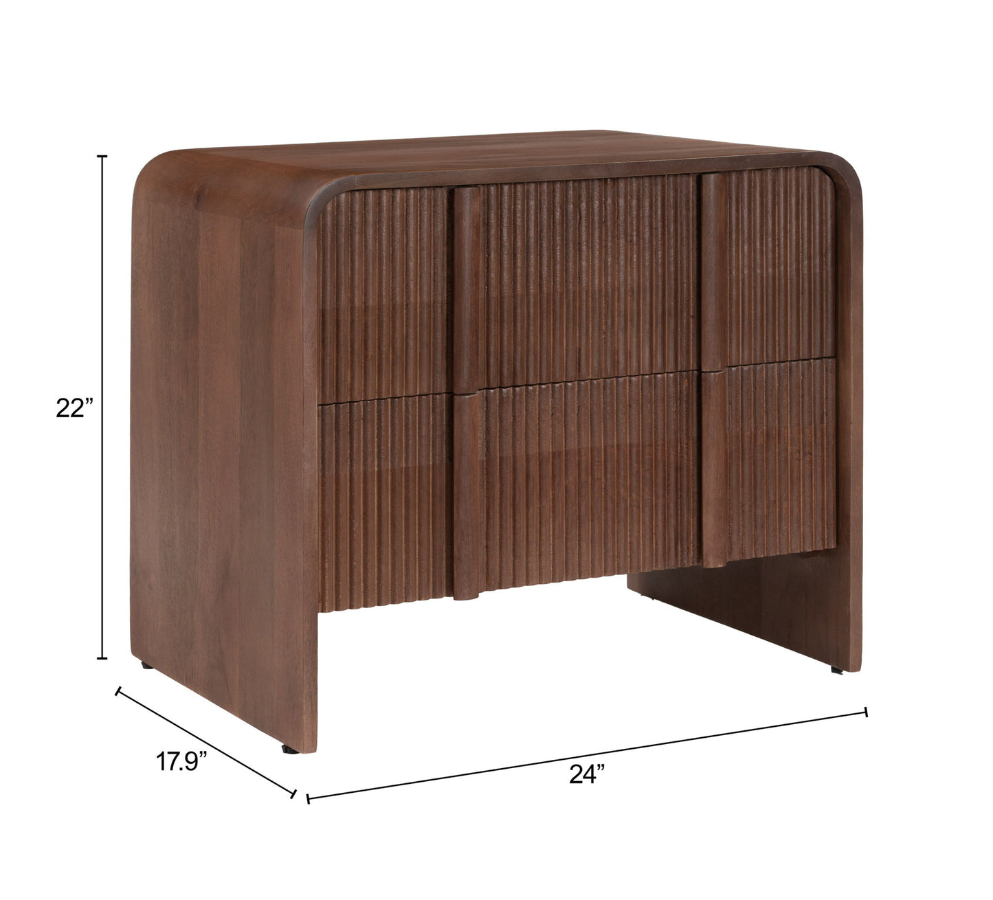 Calipso - Nightstand - Walnut