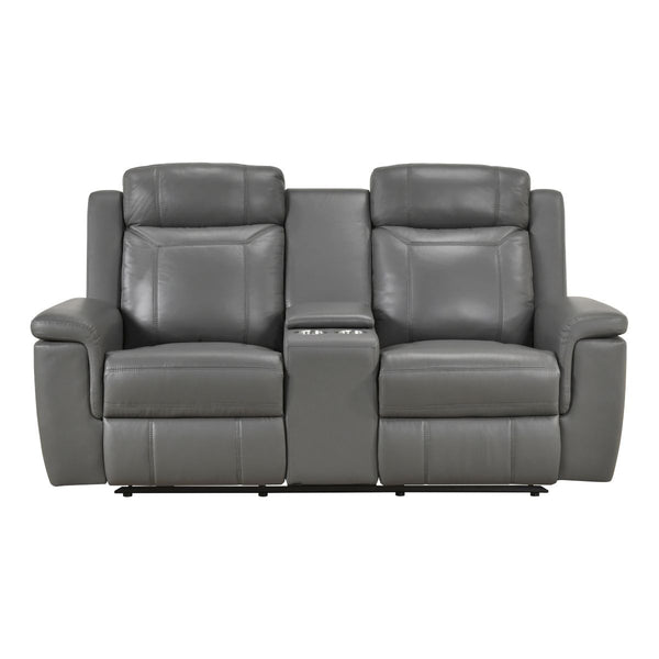 Nest Double Reclining Love Seat with Center Console and Receptacles