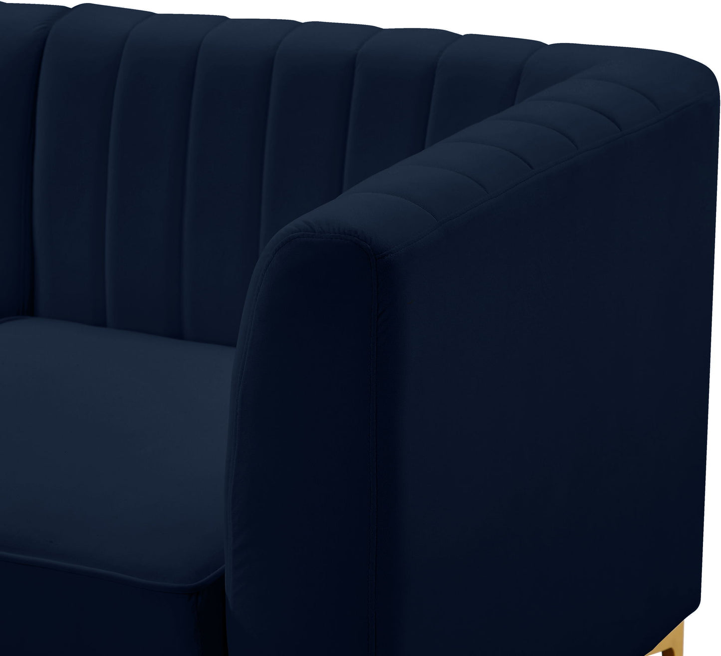Alina - 8 Piece Velvet Modular Sectional