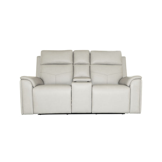 Vernon - Power Reclining Loveseat With Console, Power Headrests, Lumbar, Heat & Massage