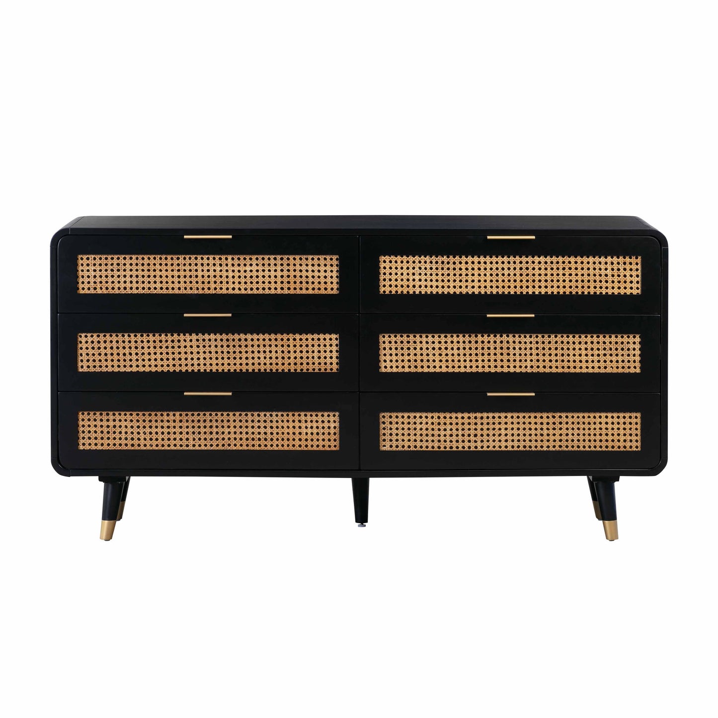 Christine - 6 Drawer Dresser - Black
