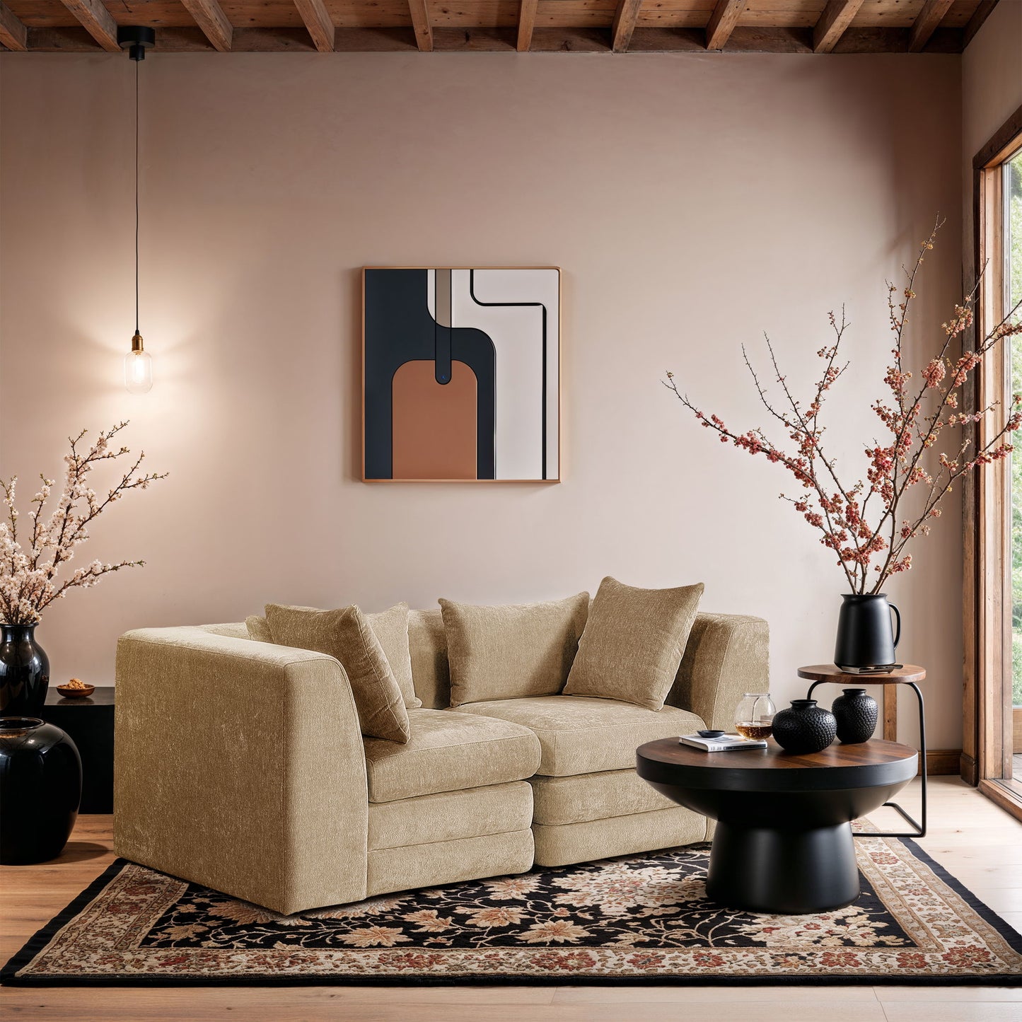 Stellar - 2 Piece 76" Upholstered Modular Loveseat