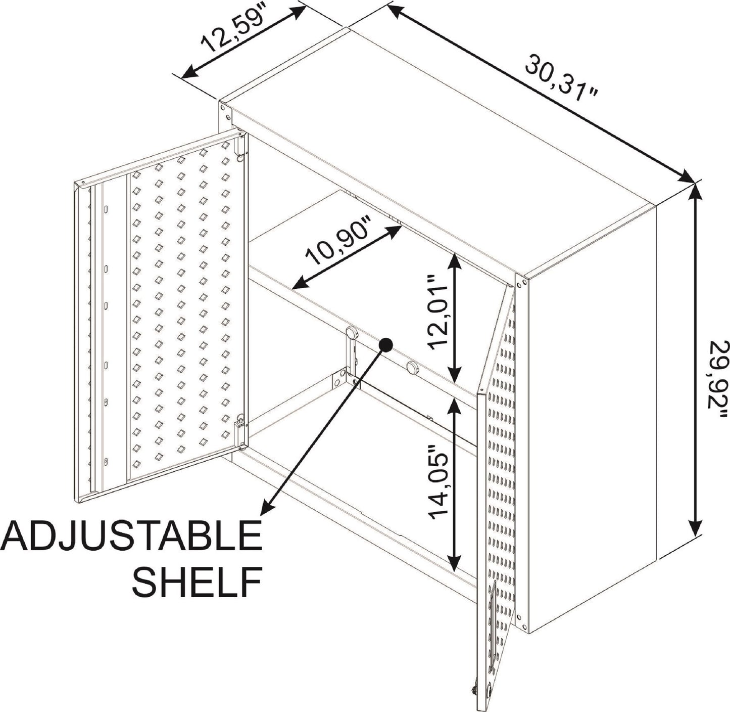 Manhattan Fortress - Floating Garage Cabinet