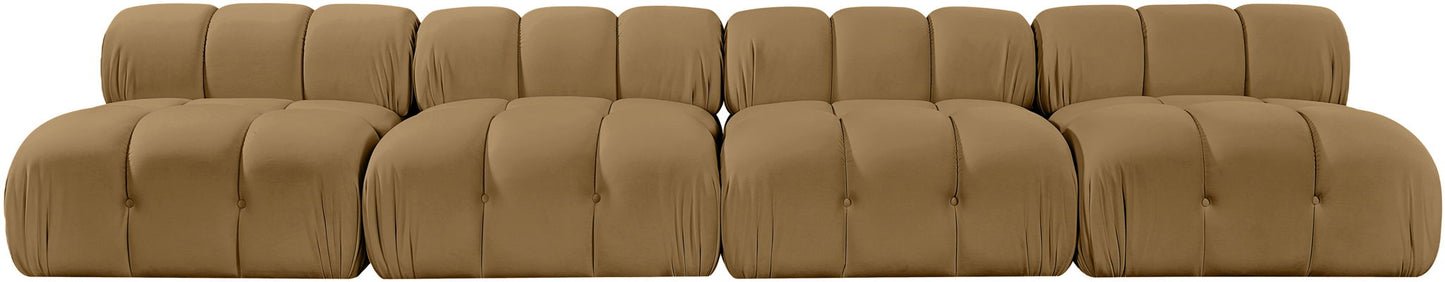 Orin - Velvet 4 Piece Modular Sofa