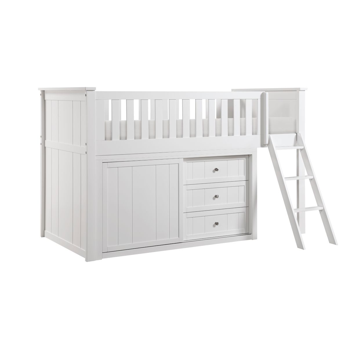 Galen Low Loft Bunk with Dresser