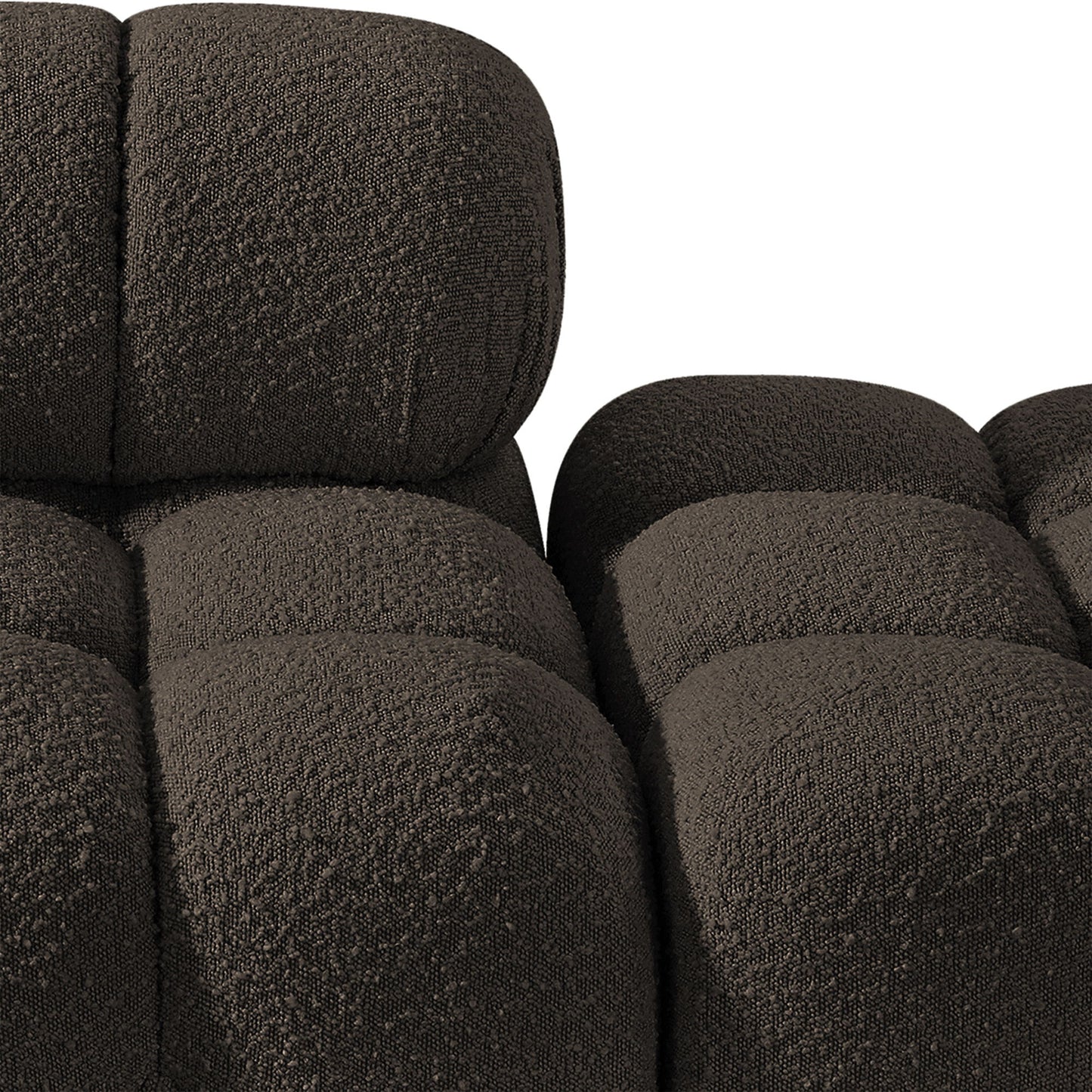 Ames - 5 Piece Boucle Upholstered Modular Sofa With 2 Armless Seats