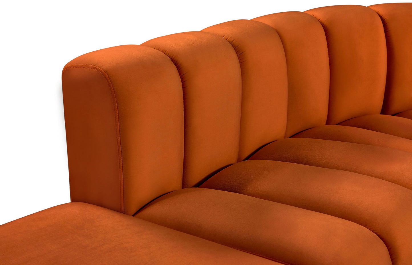 Arc - Velvet 6 Piece Corner Modular Sofa