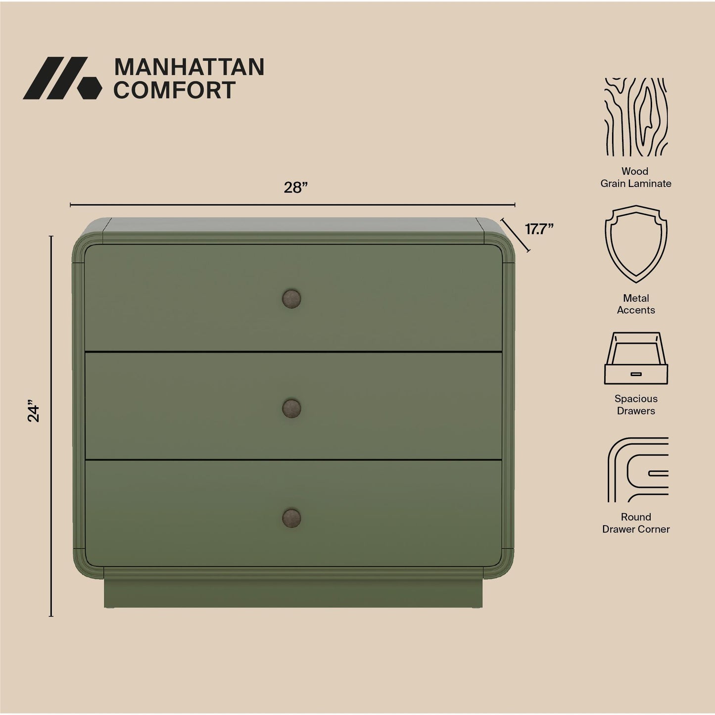 Manhattan Liora - Nightstand