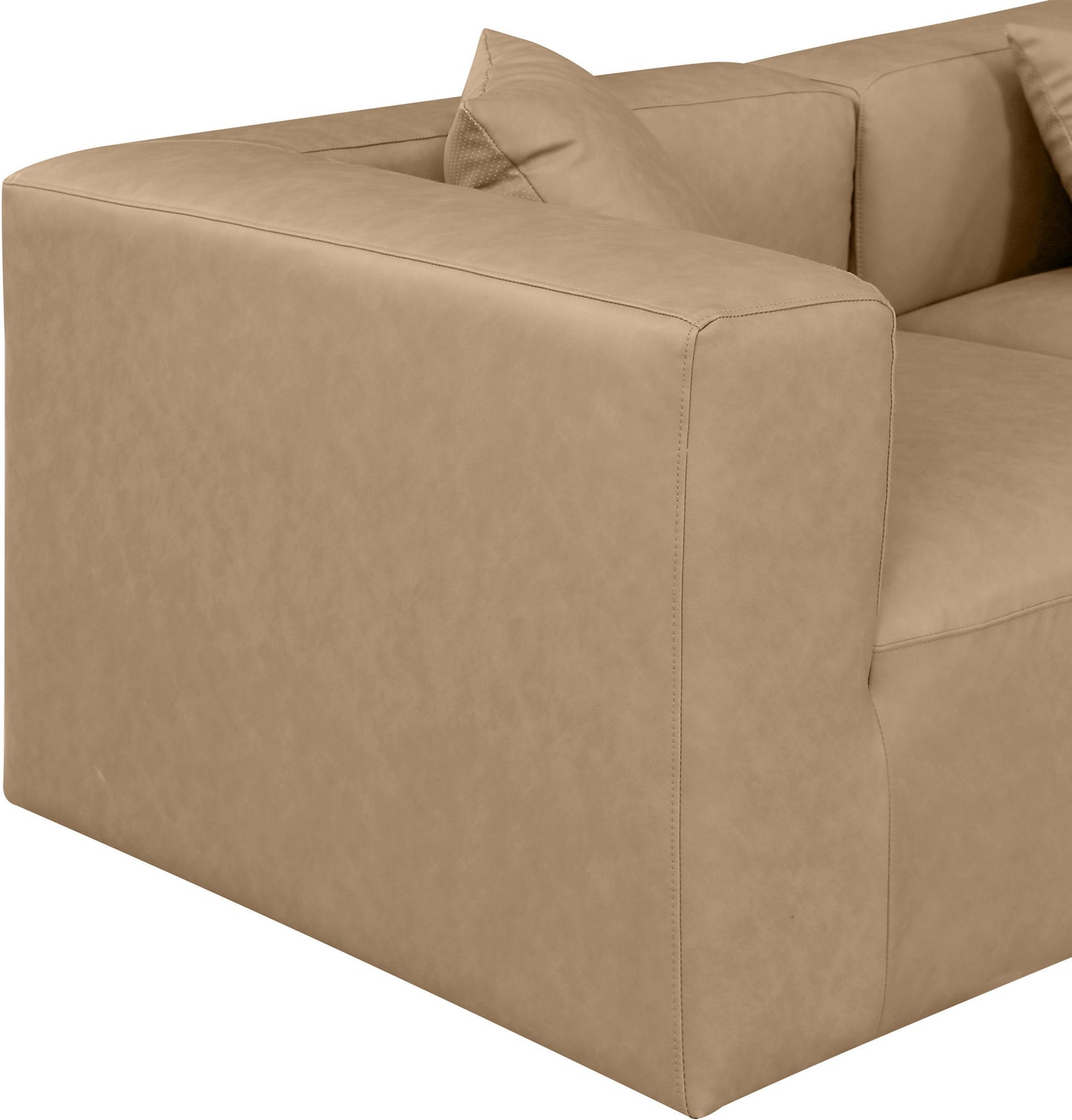 Cube - Modular 3 Piece Sofa - Tan