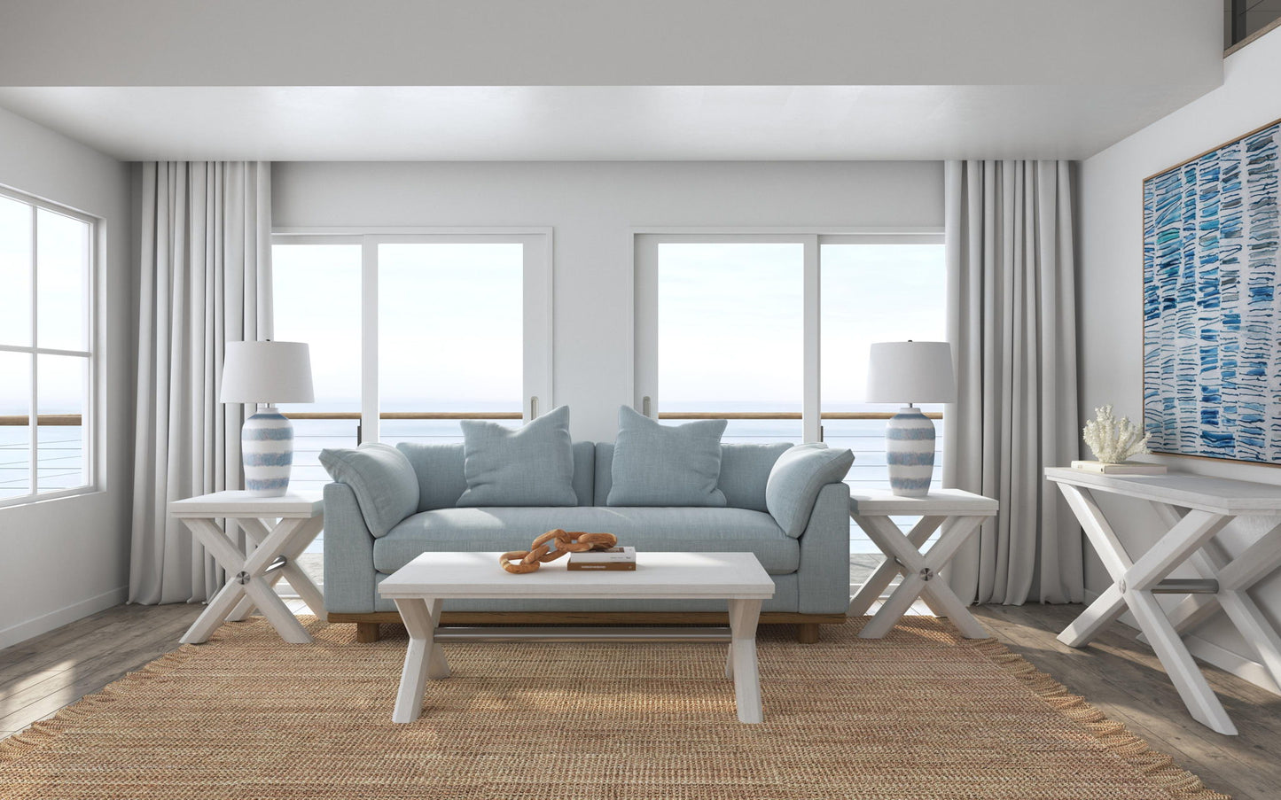 Nadine - End Table - White